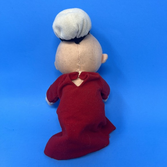 Vintage Popeye Stuffins 1999 Plush Stuffed Toy Doll in Red Outfit & White Hat 8" - Picture 3 of 16
